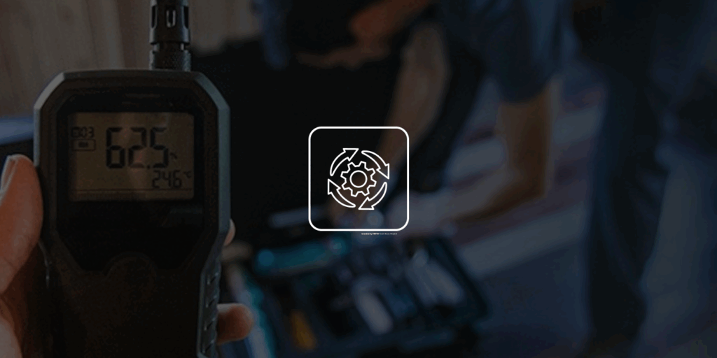 Technician calibrating air quality and gas detection system in Ontario GTA