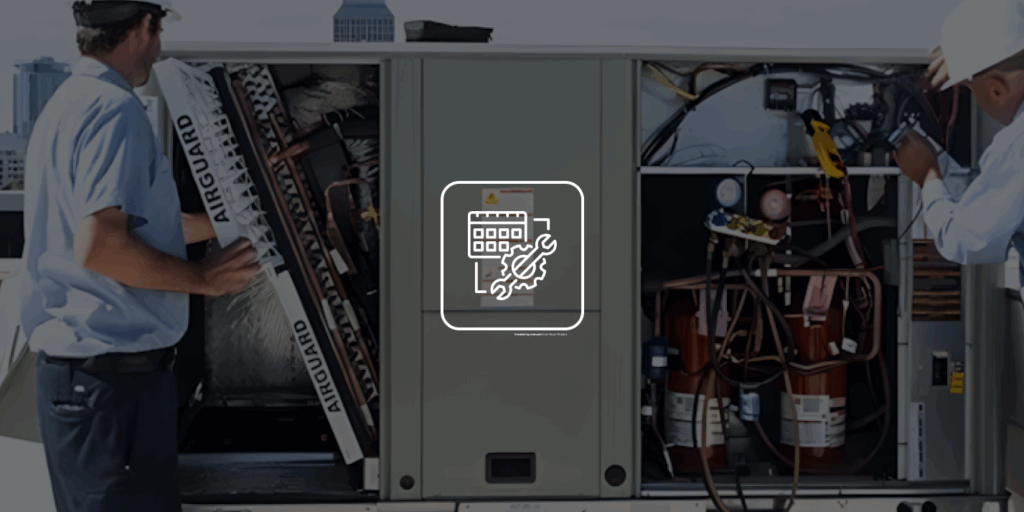 Technician performing HVAC preventative maintenance in Ontario GTA